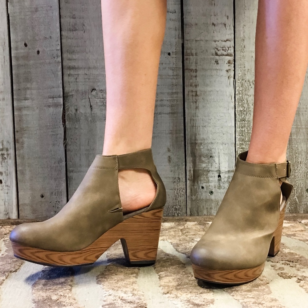 Wooden Sole Clogs